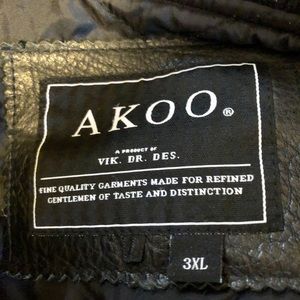 AKOO Leather Coat